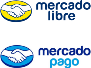 Logo de MercadoLibre y de MercadoPago