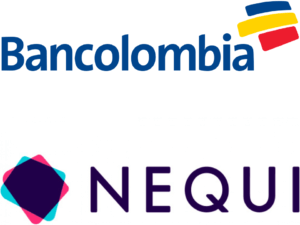 Logo de Nequi y de Bancolombia